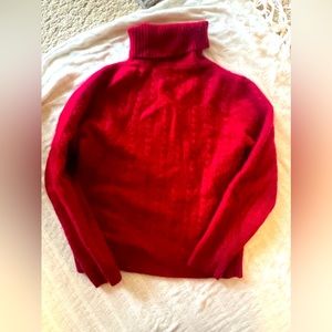 100% Cashmere sweater Ruby Red